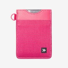 Vertical Wallet - Magenta - Thread® Thread Wallets, Tote Bag Organizer, Keychain Clip, Slim Leather Wallet, Wrist Lanyard, Lip Balm Holder, Utility Tote, Lanyard Keychain, Pouch Organizer