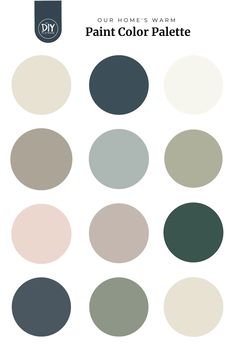 the different shades of paint that can be used to decorate walls