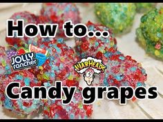 how to make candy grapes with gummy bears