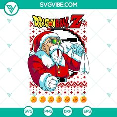 an image of santa clause in the style of retro video game art, with text that reads