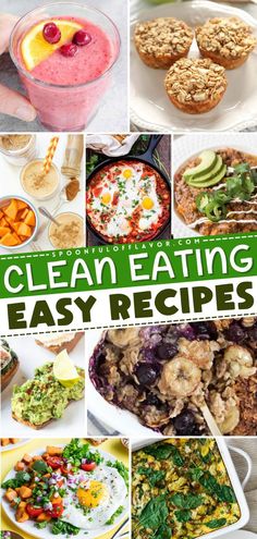 Clean eating recipes, healthy recipes, healthy dinner recipes Easy Clean Eating Recipes For Dinner, Meal Combinations Ideas, Clean Eating Recipes Easy, Whole Foods Breakfast Clean Eating, Eat Clean Meal Plan, Easy Clean Eating Recipes For Beginners, Clean Eating Recipes Shrimp, Clean Eating Recipes Breakfast, Simple Clean Eating Recipes