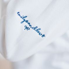 You will be ready for brunch in this white sweatshirt with Busy Brunching embroidered on the front and the emilyOandbows logo embroidered on the left sleeve! This crisp, white sweatshirt looks great with everything! White Embroidered Logo Sweatshirt For Loungewear, White Sweatshirt With Embroidered Graphics For Loungewear, White Embroidered Graphics Sweatshirt For Loungewear, White Embroidered Sweatshirt For Loungewear, White Letter Embroidery Sweatshirt For Loungewear, White Sweatshirt With Letter Embroidery For Loungewear, White Custom Embroidered Tops For Loungewear, White Sweatshirt With Letter Embroidery, White Sweatshirt With Letter Embroidery For Everyday