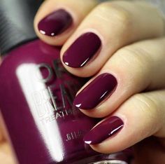 Boring Nails, Orly Breathable, Purple Manicure, Plum Nails, Milky Nails, Maroon Nails, Purple Nail, Makijaż Smokey Eye, Summer Nails Colors