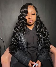 Curly Weave Hairstyles, Birthday Hairstyles, Braids Hairstyles Pictures, Flat Iron Hair Styles, Slick Hairstyles, Brazilian Body Wave, Hair Easy