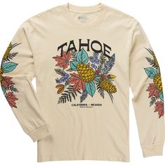 Wrap yourself in the essence of Tahoe with our Tahoe Spirit Long Sleeve Tee. Featuring a soft hand-feel screen print on the front and sleeves, this tee is a cozy reminder of the outdoor wonders that Tahoe has to offer. Parks Project, Long Sleeve Graphic Tees, Merch Design, Cali Girl, Women Long Sleeve Tops, Womens Long Sleeve Shirts, Casual Tops For Women, Girl Style, Soft Hand