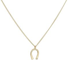 gThis lucky necklace features a small horseshoe pendant. It is enhanced with a single tiny round white diamond to add the perfect amount of sparkle. 14k yellow gold Diamond Pendant size 1/4" wide; 3/8" long 16-18" length Classic Horseshoe Jewelry, Gold Horseshoe Necklace For Good Luck, Classic Yellow Gold Necklaces For Good Luck, Everyday Gold Horseshoe Necklace, Classic Horseshoe Gold Necklace, Elegant Gold Horseshoe Jewelry, Yellow Gold Horseshoe Necklace Gift, 14k Yellow Gold Horseshoe Jewelry, 14-karat Yellow Gold Horseshoe Jewelry