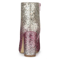 These stylish boots are made of a material that will be a big hit. They have an elasticated side zipper, sequin upper, and high-block heels for an added touch of style. They are great for parties, clubs, dating, daily, and going out. These boots are eye-catching, so just pair them with your skirts or skinny jeans to create a stylish, fashionable look. Ankle Boots Beige, Boots Beige, Chunky Heel Ankle Boots, Zipper Heels, Back To College, Womens Chunky Heels, Closed Toe Shoes, Chunky High Heels, Heel Ankle Boots