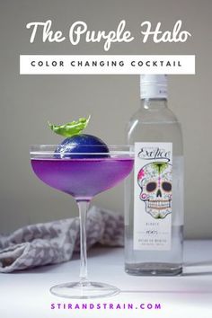 the purple halo color changing cocktail