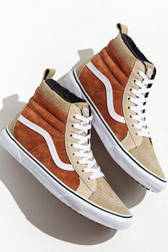 Retro Vans High-top Skate Shoes, Lumberjack Boots, Vans High-top Skate Shoes, Vans High-top Sneakers With Contrast Sole For Skateboarding, Vans High-top Sneakers For Skateboarding With Contrast Sole, Vans Boots, Vans High-top Skate Shoes With Textured Sole, Dress Sneakers