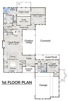 the first floor plan for this house