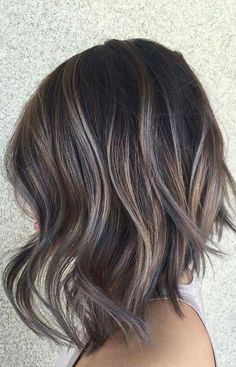 Brown Balayage Bob, Ash Brown Balayage, Ash Brown Hair Color, Balayage Bob, Kadeřnické Trendy, Black Hair With Highlights, Brown Balayage