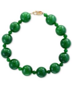 EFFY® Jade (4 & 10mm) Bracelet | macys.com Macys Jewelry, Woman Jewelry, Beaded Drop Earrings, Effy Jewelry, Bracelet Online, Jewelry Unique, Jade Beads, Green Jade, Jade Green