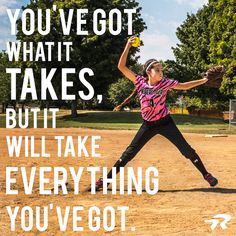 So give it your all. #softballstrong Softball Quotes Motivational