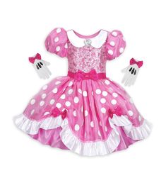 Pink Minnie Mouse Costume, Minnie Boutique, Pink Minnie Mouse Dress, Disney Fancy Dress, Minnie Mouse Halloween Costume, Minnie Mouse Costume, Minnie Mouse Outfits, Tout Rose, Minnie Mouse Halloween