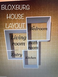 an advertisement for a house layout with the words living room, bathroom, entry, kitchen