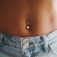 Simple, stylish, and elegantly designed this 10K Gold Cubic Zirconia Solid Belly Ring is the perfect addition to any jewelry collection. Belly Ring, Belly Rings, 10k Gold, Cubic Zirconia, Jewelry Collection, Ring