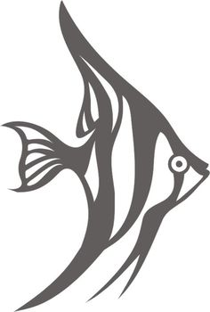 an image of a fish that is black and white