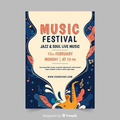 music festival poster with an animal