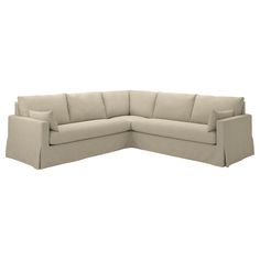 HYLTARP sectional, 4-seat corner, Hemmesta light beige, Armrest height: 24 3/4 ". HYLTARP is an inviting family sofa where everyone wants to spend lots of time. It’s very comfy, has all the essential features – and a classic, clean-lined look that is also pleasing on the eye. Frame: Solid wood. Family Sofa, Laminated Veneer Lumber, Kids Flooring, Sofa Accessories, Ikea Family, Style Deco, Corner Sectional, Living Room Seating, Design Planning