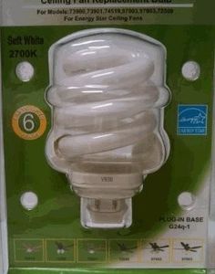 a white light bulb in its packaging