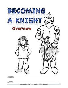 This resource has a companion product.  Please look for the bundle option.This package contains 2 booklets.The first booklet is an illustrated overview of the journey to knighthood.  It covers the steps to becoming a knight: from page to squire to knight.The second booklet is a collection of 4 activities that ask the student to respond to what they have learned in creative ways. Worksheets For 4th Grade, Medieval Things, 6th Grade Social Studies, Medieval Ages, Time Worksheets, Youth Activities, Teaching Teachers, Teacher Binder, Kids Math Worksheets