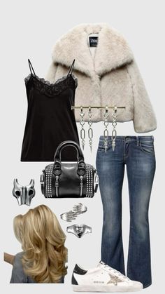 Hip Hop Concert Outfit, Stockholm Stil, Outfit Layout, Outfit Collage, Mode Inspo