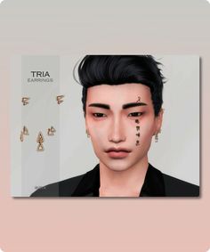 Sims 4 Tria Earrings New Mesh (Suzue) 6 Swatches For Female and Male (Teen to Elder) HQ Compatible Filesize: 244 KB Recoloring Allowed: Yes – Do not include mesh Polycount LOD 0 (highest): 2606 Polycount LOD 1: 2192 Polycount LOD 2: 1192 Polycount LOD 3 (lowest): 712 Author: Suzue #elder #adult #sims4 #gaming #sims4cc #hq_mod Toddler Earrings, Male Teen, Little Hoop Earrings, Mod Jacket, Model Nails, Best Sims, Heart Hoop Earrings