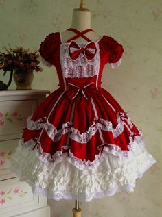 Vestidos Anime, Classic Lolita, Kawaii Dress, Lace Ruffle, Sweet Dress, One Piece Dress, Lolita Dress, Gothic Lolita, Halloween Cosplay