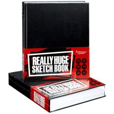 the really huge sketch book is on display