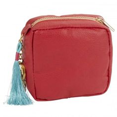 Red Leatherette Square Coin Change Purse with Tassel Leatherette Zipper closure Lobster claw clasp Measures 3 1/2" W x 3 1/2" H x 1 1/2" D Red with Blue Tassel Car And House, Glitter Shorts, Blue Keychain, Tassel Purse, Messenger Purse, Black Satchel, House Keys, The Perfect Girl, Blue Tassel