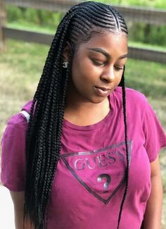 Cornrows With Bangs, Girl Cornrows, Amazing Braids, Pink Braids, 15 Hairstyles, Braided Mohawk, Feedin Braids, Cornrow Styles, Feed Ins