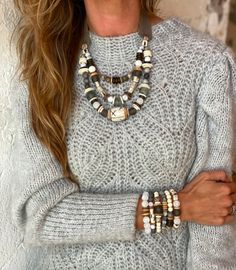 The Twine & Twig STONE Collection is designed with a combination of earthy elements to create a mixed neutral color scheme. These pieces are designed with gray, ivory and taupe stones that blend light + dark together and pair perfectly with winter sweater weather. Horse Hair Tassels, How To Clean Suede, Hair Necklace, Antler Necklace