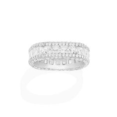 Pavé Ring - APM Monaco Pave Bangle, Apm Monaco, Diamond Gift, Pave Ring, Ring Size Guide, Necklace Sizes, Stone Settings, Bracelet Sizes, Sterling Ring