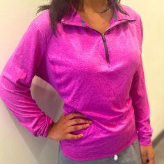 Hot Pink Quarter Zip In Brand New Condition, Perfect For Working Out And Casual Wear Working Out, Quarter Zip, Pink Ladies, Casual Wear, Hot Pink, Sweaters For Women, Brand New, How To Wear, Pink