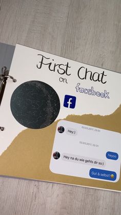 the first chat on facebook book is open