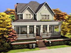 The Sims Resource - Cozy Family House Sims 4 Southern House, Family Houses Sims 4, Sims 4 Suburban Family Home, Sims 4 Aesthetic House Cc, Sims 4 House Layout Floor Plans, Sims 4 Family House Floor Plans, Sims 4 Family House Download, Cozy Suburban House, The Sims 4 Houses Download