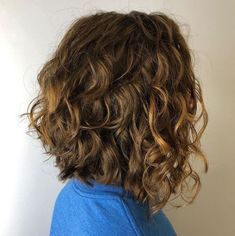 Pelo Bob Ondulado, Long Curly Bob, Curly Angled Bobs, Curly Lob, Anti Frizz Hair, Bob Haircut Curly