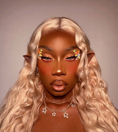 Fae Aesthetic, Makeup For Black Skin, Cool Makeup Looks, Unique Makeup, Fairy Makeup, Elf Makeup, Creative Makeup Looks, School Looks, Makeup For Black Women