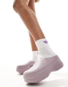 Shoes by adidas Originals Adding to bag in 3, 2, 1… Slip-on style Signature adidas branding Round toe Chunky sole Adidas Branding, New Balance 327, Halloween Top, Trainer Heels, Wide Jeans, Dress Rental, White Trainers, Plus Size Skirts