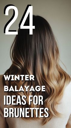 This winter, enhance your brunette hair with a balayage that brings out warm tones and depth! The perfect way to refresh your hair without going too light—get that natural glow for the colder months. #BalayageHair #WinterBrunettes