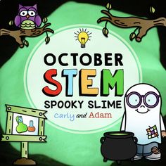 Spooky Slime Halloween STEM Activity by Carly and Adam | Teachers Pay Teachers Spooky Slime, Halloween Stem Challenge, Stem Supplies, Stem Challenges Elementary, Summer Stem Activities, Activities For Elementary Kids, Slime Halloween, Fall Stem Activities, Halloween Stem Activities