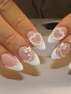 Nail Designs Accessories, Short Nails Charms, Nails With Accessories, Korean 3d Nail Art, Sunflower Nails, Nails 3d, Cute Simple Nails, Simple Gel Nails