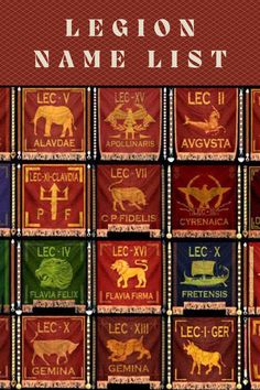 the front cover of a book with many different colored labels on it and an image of lions