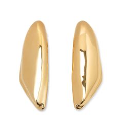 Gold pleated earrings from Alaïa. The Bombe earrings are are made of 95% copper and 5% brass, and are lightweight due to an advanced technology that allows to empty the center once the shape is formed.Material: Copper/BrassMade in Italy Luxury Metal Earrings With Shiny Finish, Modern Gold Earrings With Shiny Finish, Formal Metal Earrings With Shiny Finish, Gold Shiny Finish Drop Earrings, Yellow Gold Earrings With Shiny Finish, Gold Drop Earrings With Shiny Finish, Matte Gold Metal Earrings For Formal Occasions, Gold Metal Clip-on Earrings With Polished Finish, Gold Plated Drop Earrings With Shiny Finish