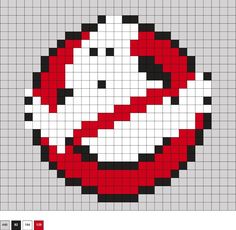 an image of a cross stitch pattern with red and white balls