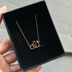 ✨Name Necklace 14K Gold/ Personalized Monogram Necklace for 3 Letter / Handmade Initial Necklace / Christmas Gift/ Gift for Her✨ Adjustable all 3 letters name. Material: Solid Gold (Not Gold Filled or Gold Plated) Karat: 14K (real gold stamp 585)  Gold Color: Gold also make rose gold and white you can choose ✅Available in yellow gold, rose gold or white gold options 🎁You can give it directly as a gift to your lover, girlfriend, colleague, good friend,or yourself! Or just give the most special p Dainty Diamond Initial Necklace For Gift, Diamond Initial Necklace In Rose Gold As Gift, Dainty Diamond Initial Necklace Gift, Luxury Diamond Initial Necklace For Gift, Luxury Diamond Initial Necklace As A Gift, Luxury Name Necklace For Gift, Rose Gold Diamond Initial Necklace For Gift, Rose Gold Diamond Initial Necklace As Gift, Rose Gold Custom Necklace For Gift