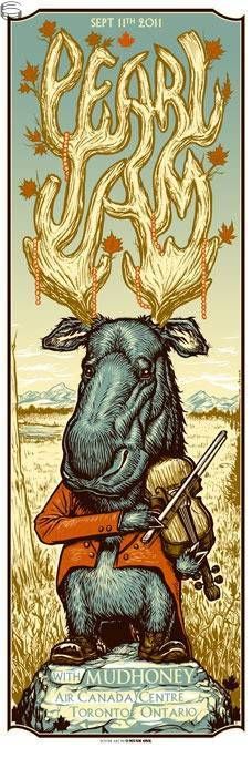 a poster with an animal holding a violin in it's hands and the words, bear