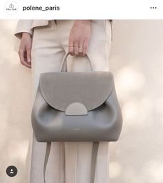 Polene Handbag, Editorial Accessories, Money Flying, Leather Sling Bags Women, Polene Bag, Leather Sling Bags, Sling Bags Women, Bag Obsession, Grey Bag