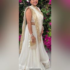 White Designer Indian Lengha Perfect For Wedding Guests And For Other Indian Events. Designer Lengha, Indian Lengha, Indian Wedding Outfit, Outfit White, Wedding Guests, Indian Design, Wedding Outfit, Indian Wedding, Color White