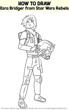 the star wars coloring page for how to draw erra bridler from star wars rebels